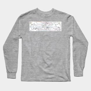 Amiens - System Map - France - HD Long Sleeve T-Shirt